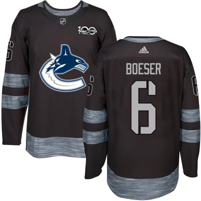 Men's Brock Boeser Vancouver Canucks 1917- 100th Anniversary Jersey - Authentic Black
