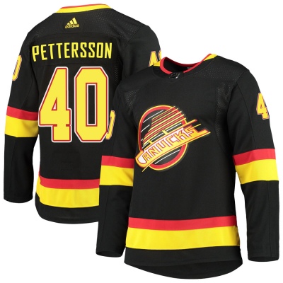 Men's Elias Pettersson Vancouver Canucks Adidas Alternate Primegreen Pro Jersey - Authentic Black