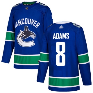 Men's Greg Adams Vancouver Canucks Adidas Home Jersey - Authentic Blue