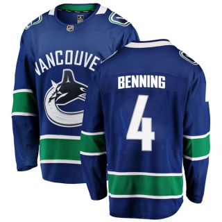 Men's Jim Benning Vancouver Canucks Fanatics Branded Home Jersey - Breakaway Blue