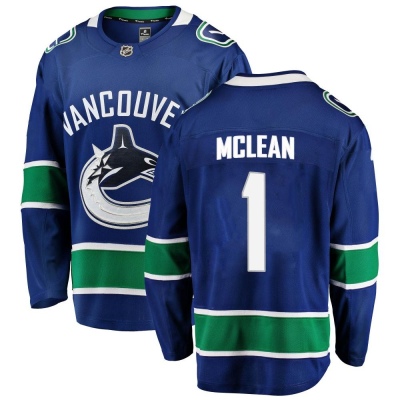 Men's Kirk Mclean Vancouver Canucks Fanatics Branded Home Jersey - Breakaway Blue