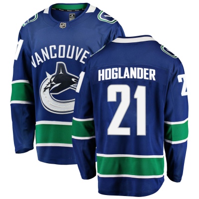 Men's Nils Hoglander Vancouver Canucks Fanatics Branded Home Jersey - Breakaway Blue