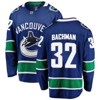 Men's Richard Bachman Vancouver Canucks Fanatics Branded Home Jersey - Breakaway Blue