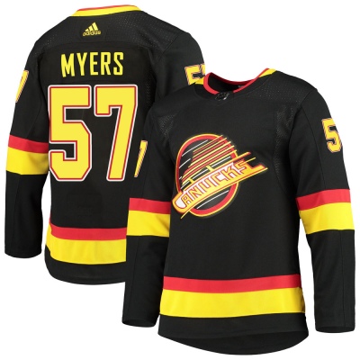 Men's Tyler Myers Vancouver Canucks Adidas Alternate Primegreen Pro Jersey - Authentic Black
