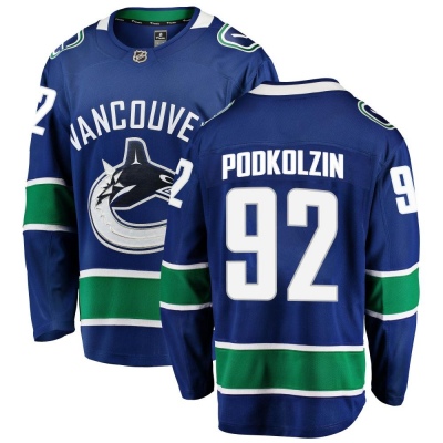 Men's Vasily Podkolzin Vancouver Canucks Fanatics Branded Home Jersey - Breakaway Blue
