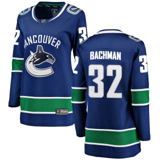 Women's Richard Bachman Vancouver Canucks Fanatics Branded Home Jersey - Breakaway Blue