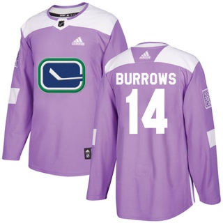 Youth Alex Burrows Vancouver Canucks Adidas Fights Cancer Practice Jersey - Authentic Purple