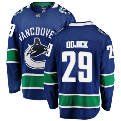 Youth Gino Odjick Vancouver Canucks Fanatics Branded Home Jersey - Breakaway Blue