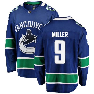Youth J.T. Miller Vancouver Canucks Fanatics Branded Home Jersey - Breakaway Blue
