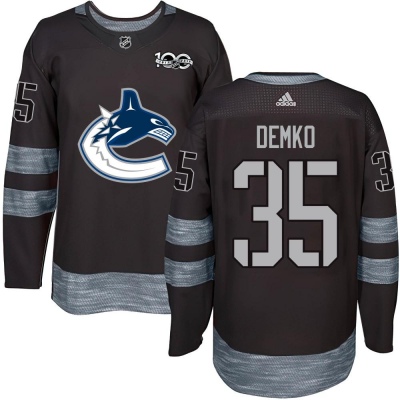 Youth Thatcher Demko Vancouver Canucks 1917- 100th Anniversary Jersey - Authentic Black